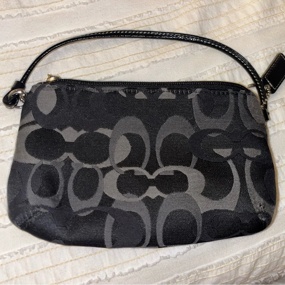 Coach Black Monogram Clutch - Picture 2 of 4